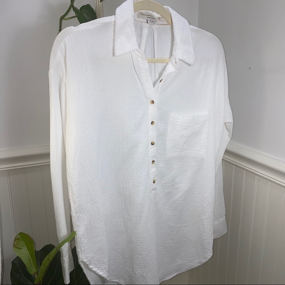 Anthropologie pilcro and the letterpress XS shirt